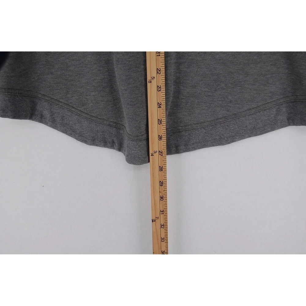 Nike Tech Fleece Jacket Womens Medium Gray Asymmetrical Zip Hoodie Cape Athletic